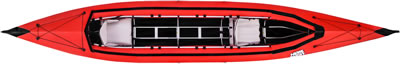 Top view - NERIS Smart-2 PRO hybrid inflatable folding kayak